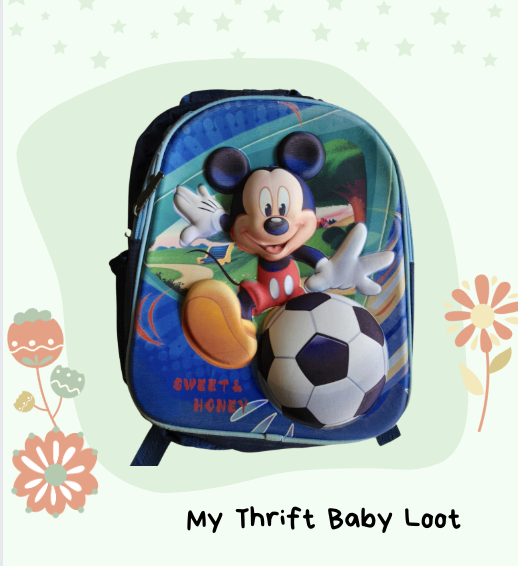 Preloved toddler mickey mouse school bag